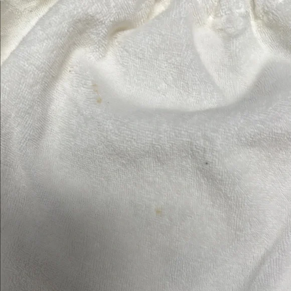 White terry cloth Tote beach Bag - Picture 4 of 7